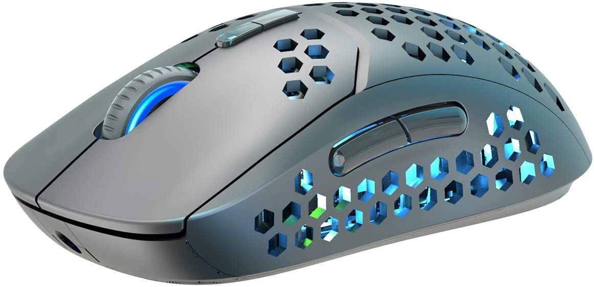 Keeping quiet while at work is sometimes important. If you're looking for a mouse that's virtually silent, Geyes has you covered. This lightweight mouse is also rechargeable and features a comfortable honeycomb design. Friends and family will surely notice the eye-catching design on your new mouse.