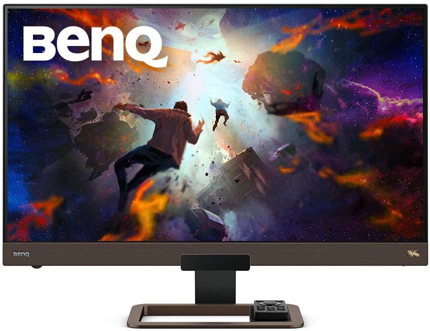If you want a huge external monitor that isn't an UltraWide, consider BenQ's EW3280U. The monitor is beautiful and comes with two USB-C ports that let you daisy-chain two monitors together, along with HDMI and DisplayPort inputs. This monitor also includes a remote so you can switch inputs, change the picture quality, and control the volume without having to reach up to the monitor itself.