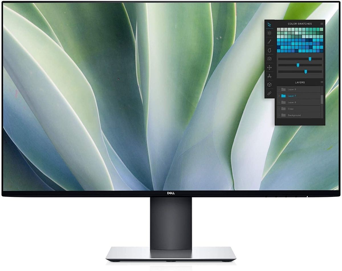This monitor offers great color accuracy and sharp visuals with 1,440px resolution. It also comes with a great industrial design with slim bezels and a good set of I/O connectivity.
