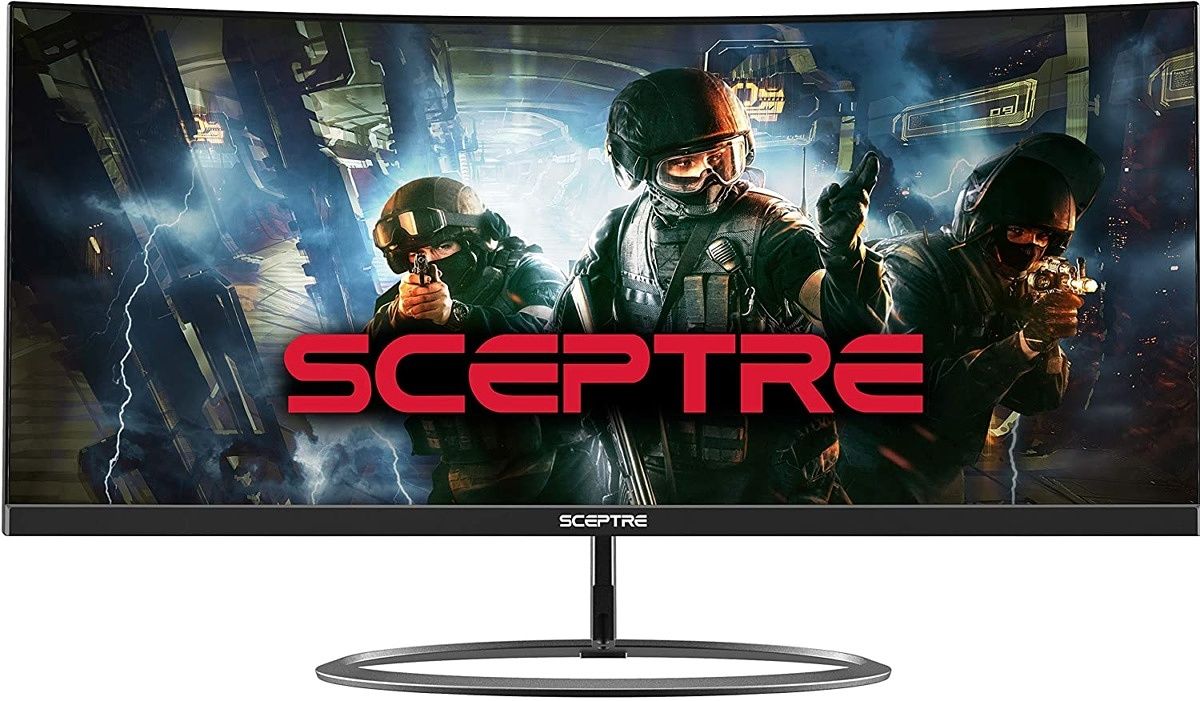 If you like the look of a curved monitor, Sceptre has a nice option here. This monitor features a 2560 x 1080 resolution, which isn't the highest for a large display, but should work for basic use. You can also use a VESA mount to optimize your desk space and workflow. At under $250, this is solid value for curved screen enthusiasts.