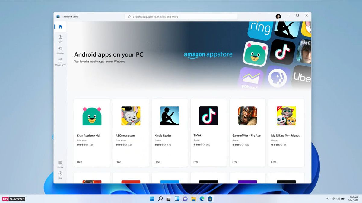 android apps unter windows 11 installieren