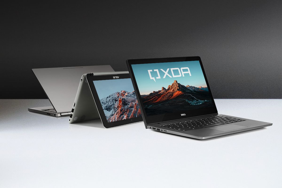 Chromebooks with XDA logo