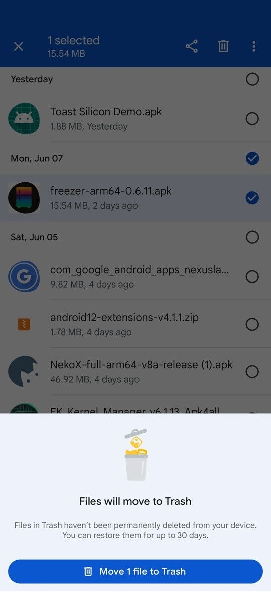 Files by Google is rolling out a Trash folder for some users