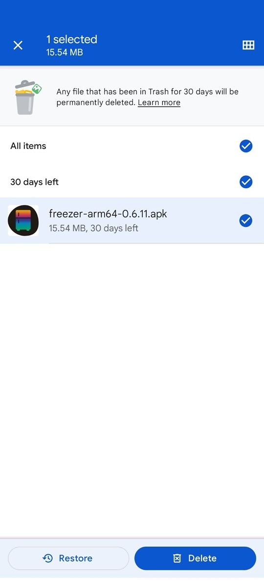 Files by Google is rolling out a Trash folder for some users