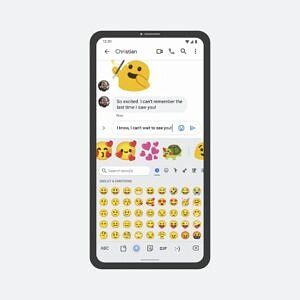 Gboard app showing contextual stickers in Emoji Kitchen