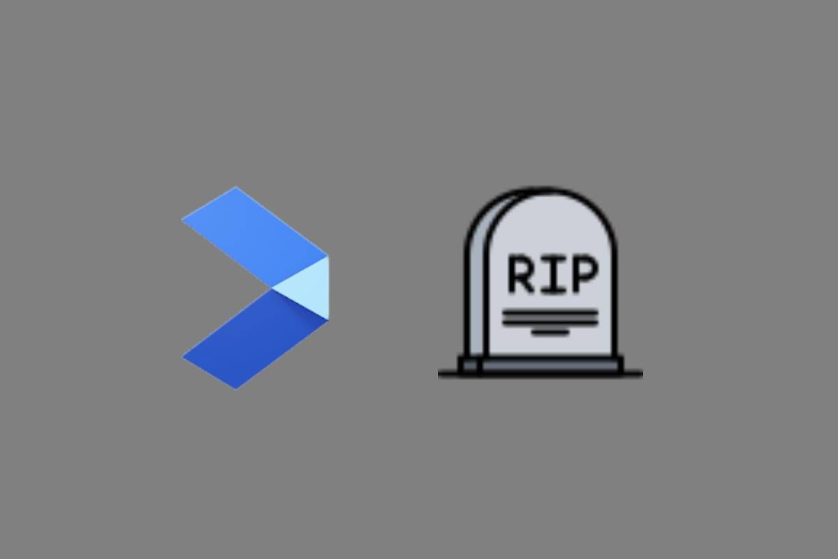 Google Measure app logo besides a gravestone