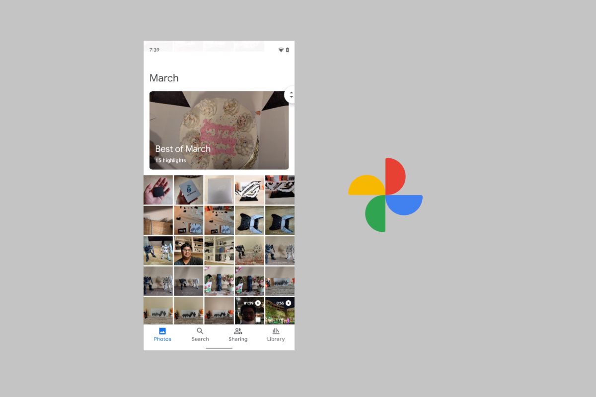 Google Photos Material You redesign