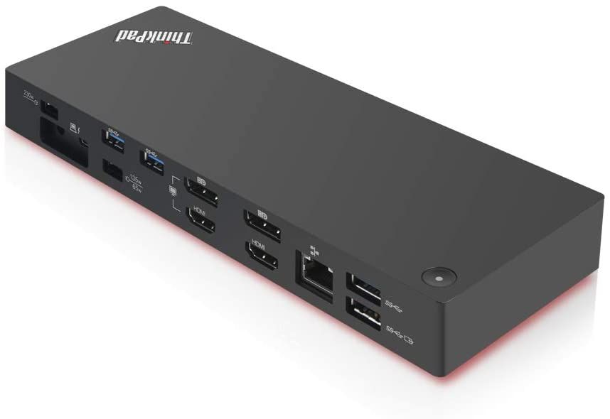 Lenovo offers its own ThinkPad branded Thunderbolt 3 dock, which is an excellent choice for the ThinkPad X1 Carbon if you want a wide range of connectivity ports including Ethernet, HDMI, DisplayPort, full-size USB Type-C and more.
