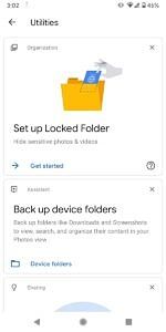Locked Folder set up screen in Google Photos