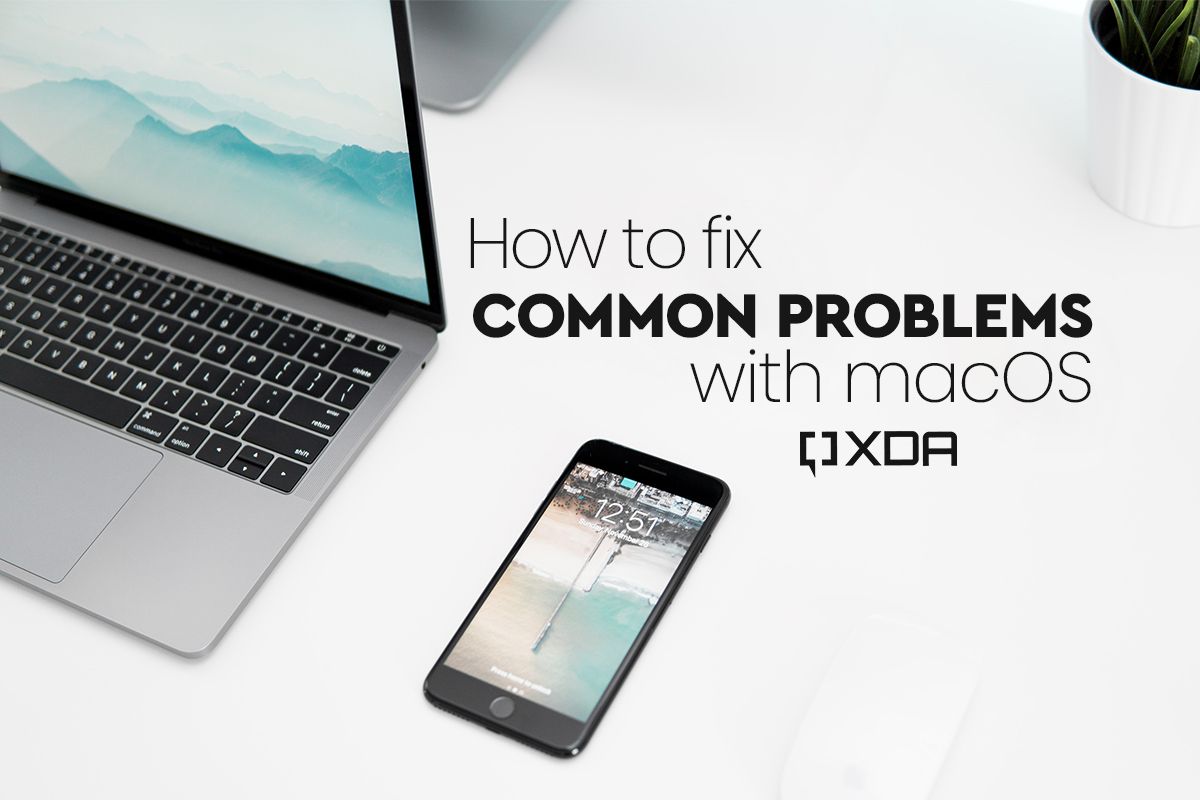 iPhone and Mac with how to fix common problems with macOS text