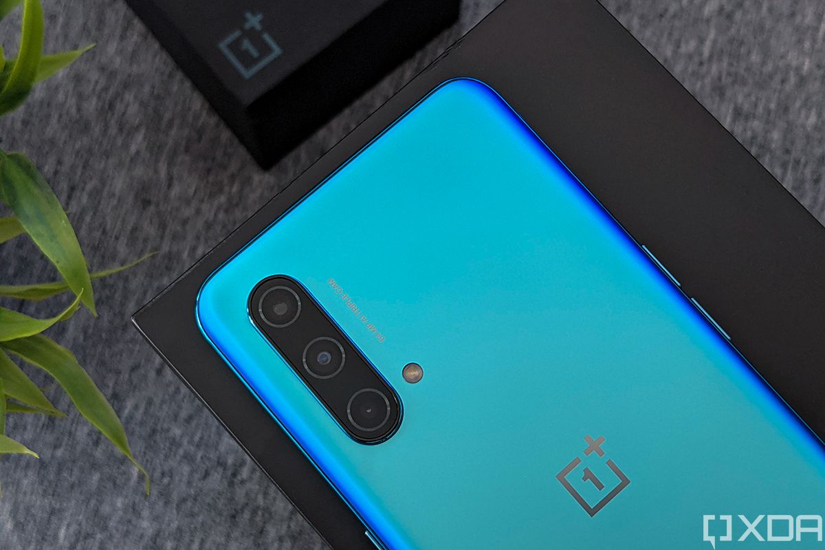 OnePlus Nord CE 5G rear camera close up