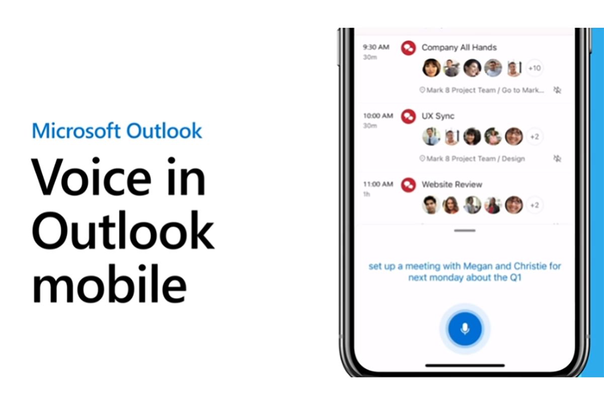 Microsoft Outlook for mobile now offers new voice features