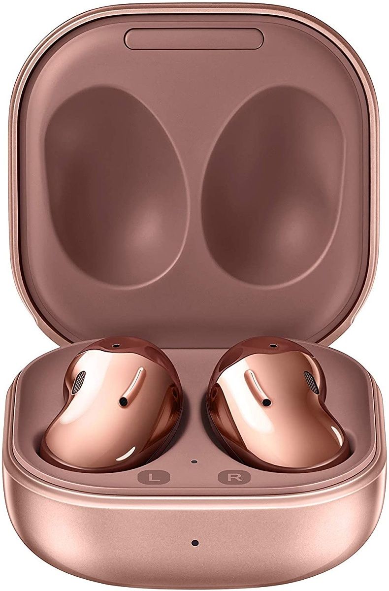 The Samsung Galaxy Buds Live have Active Noise Cancellation and a unique shape. This makes them the talk of the town, and you can expect great sound and great battery life too.