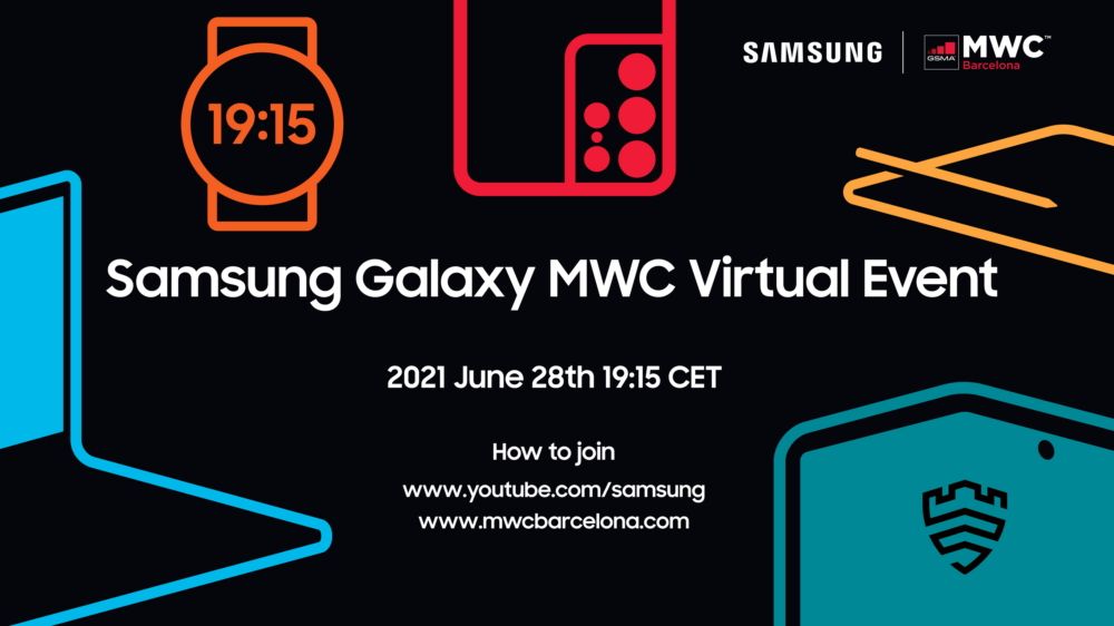 Samsung Galaxy MWC virtual event invitation card
