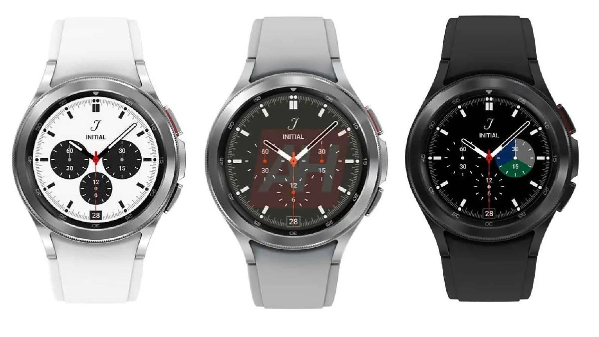 Samsung Galaxy Watch 4 Classic side by side in three different colors