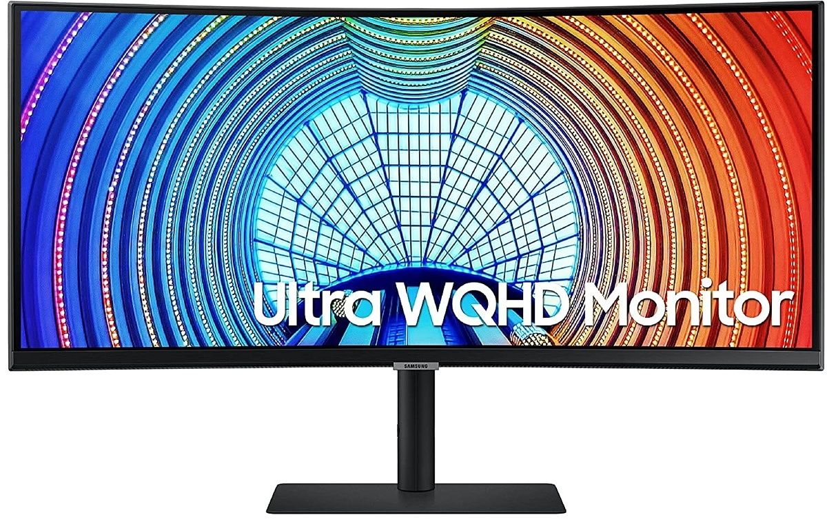 Ultra-wide monitors are very popular with  multi-taskers, and the Samsung S65UA is a great one. It's a large 34-inch screen and the sharp UWQHD resolution makes it ideal for getting work done. This is a USB-C monitor, so it works with the Dell XPS 13 out of the box.