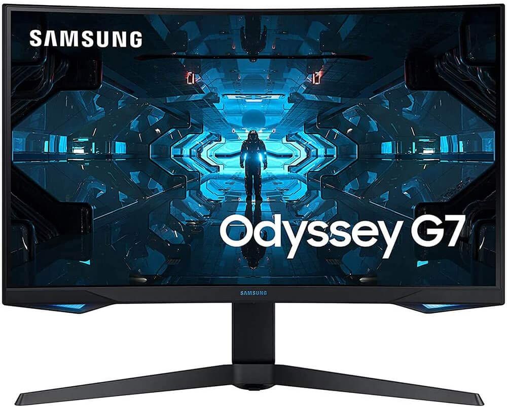 If you value resolution over the absolute highest frame rates, the Samsung Odyssey G7 is one of the best gaming monitors you can get right now. It still goes up to 240Hz, but it's got a Quad HD panel that's slightly curved. Plus, it's a beautiful QLED display with HDR600 support. You will need an HDMI or DisplayPort adapter, however.