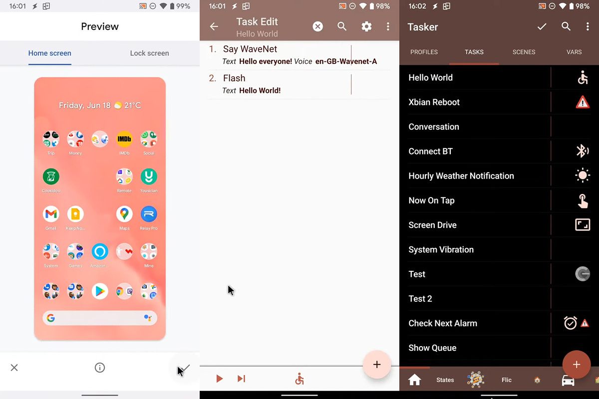 effektiv succes indkomst Tasker developer shows off Android 12's color-changing theming system