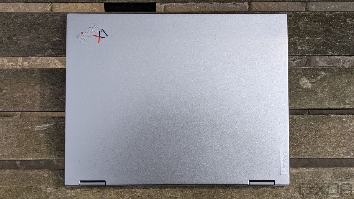 Top-down view of Lenovo ThinkPad X1 Titanium Yoga