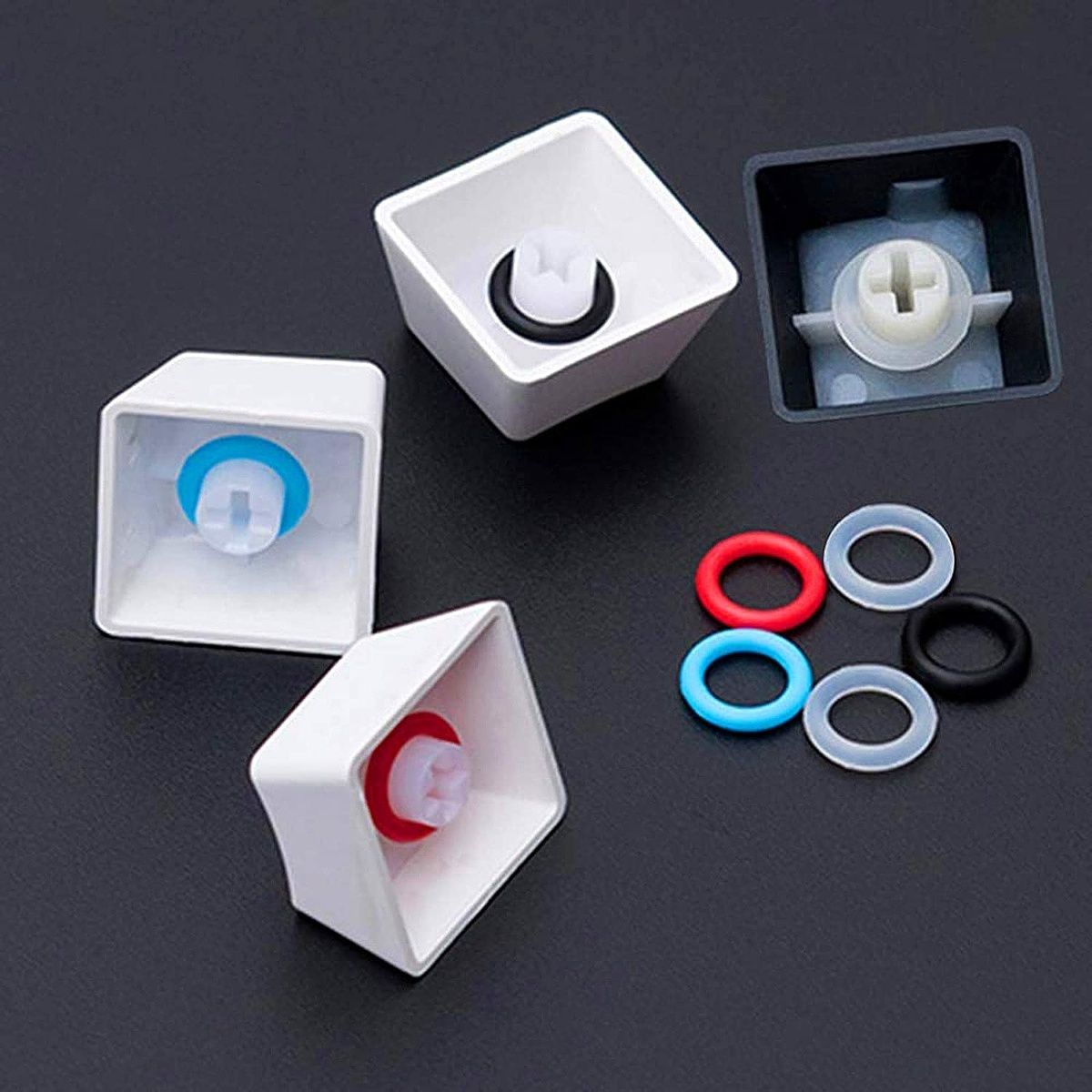 A set of 120 o-rings to help you dampen keystrokes while typing and reduce plastic clacking.