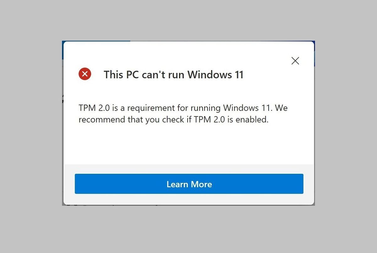 Windows 11 TPM 2.0 requirement