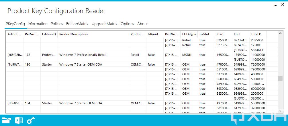 Windows 11 Product Key Configuration Reader