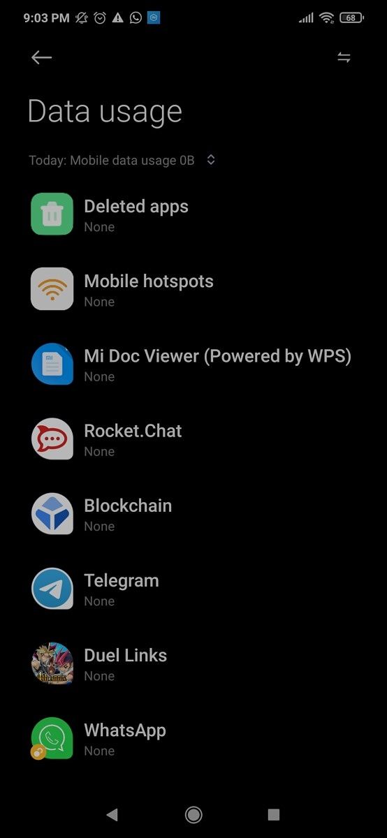 How to check mobile data usage on Android