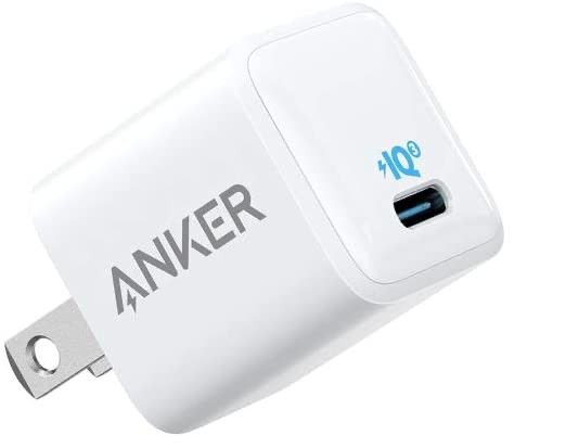 This Anker USB-PD charger supports up to 20W fast charging and comes with a single USB Type-C port. You won’t get any cable with the charger though.