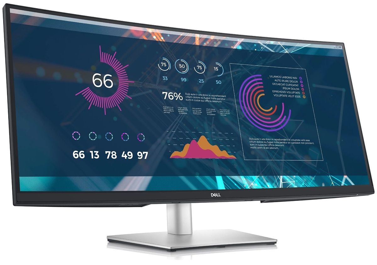 Dual-monitor setups are great for productivity, and this 34-inch ultra-wide monitor from Dell is a fantastic option. Its large size and WQHD resolution offer a ton of space for multi-tasking, plus it offers 65W of power delivery.
