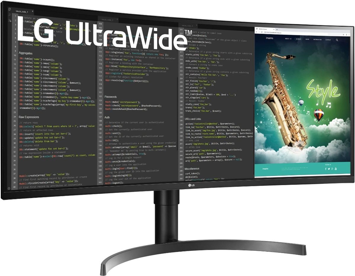 If you need more space to multi-task, this LG UltraWide monitor gives you a Quad HD 21:9 display so you can snap as many apps as you want with room to breathe. Plus, it supports HDR10 and up to a 100Hz refresh rate if you have another PC to take advantage of it.
