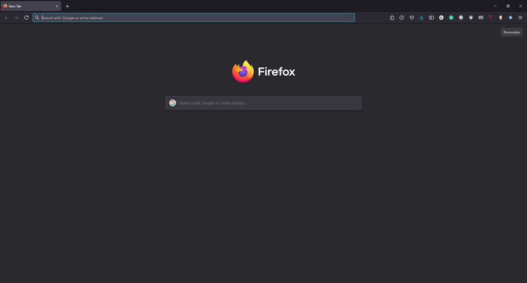 mozilla firefox homescreen