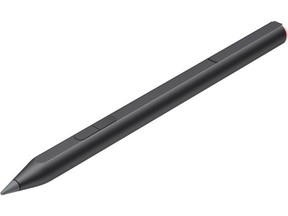Der wiederaufladbare HP MPP 2.0 Tilt Pen ist ein schlanker Stift, der das Surface Pro X mit 4.096 Druckstufen und Neigungsunterstützung unterstützt.  Es verwendet eine wiederaufladbare Batterie und verfügt über ein LED-Ringlicht, das anzeigt, wenn die Batterie schwach ist, sodass Sie sich keine Sorgen machen müssen, einen Beat zu verpassen.
