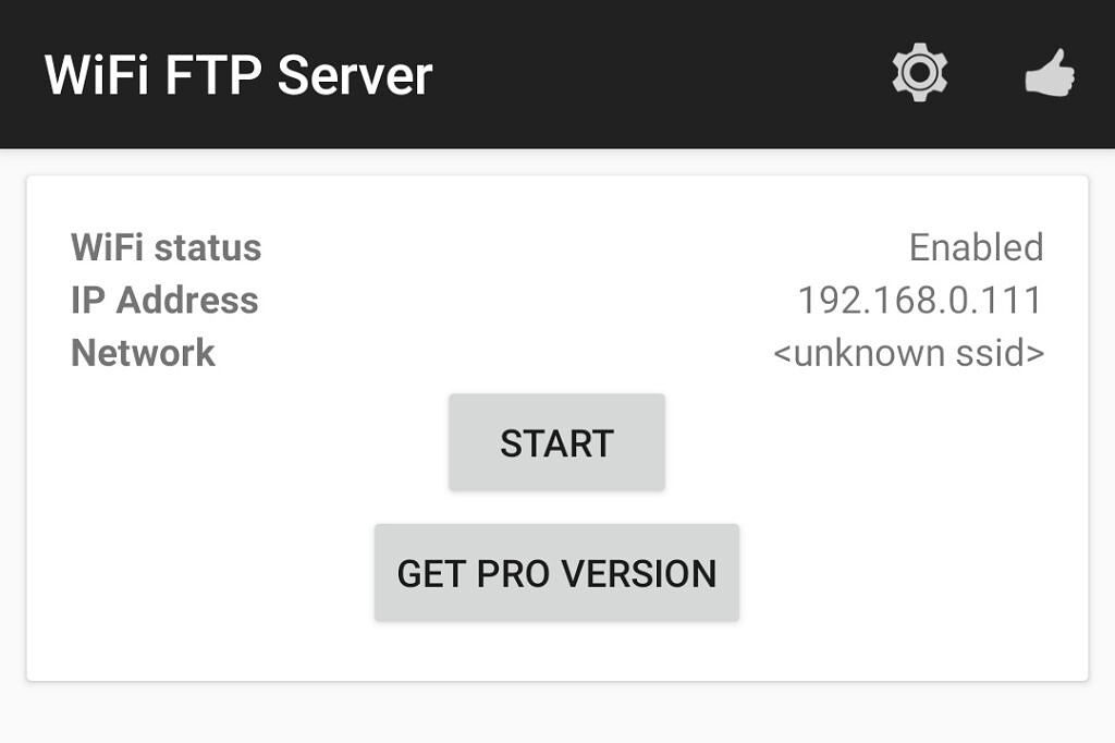 WiFi FTP server
