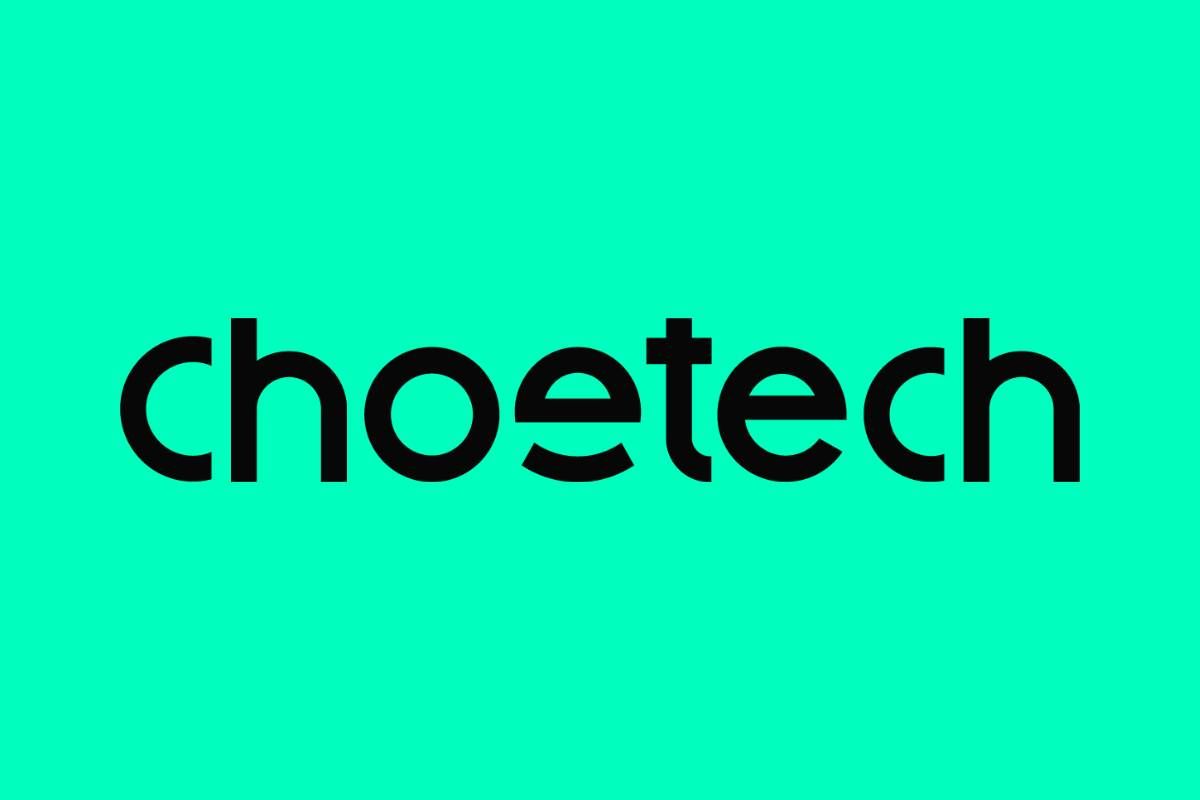 Choetech logo on a solid green background