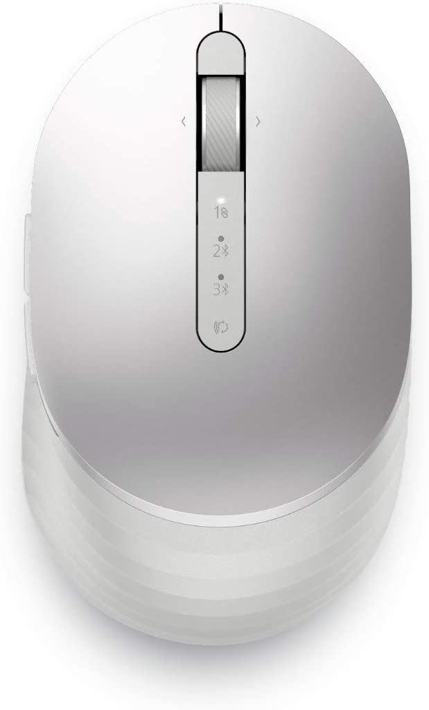 A premium wireless mouse that can be recharged via USB-C in just two minutes for full day's work, the Dell Premier MS7421W features an elegant design and can connect up to three devices.