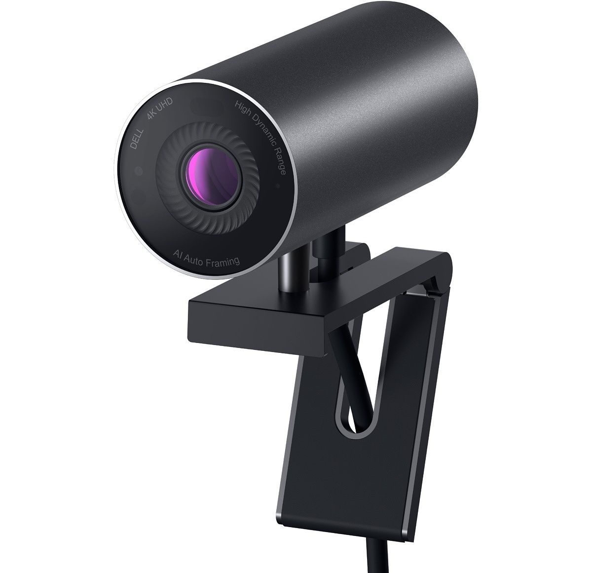 Das XPS 17 hat eine ziemlich schlechte Webcam, also wirst du dir eine bessere Kamera wünschen, wenn du vorhast, Videoanrufe anzunehmen oder online zu streamen.  Die Dell UltraSharp ist möglicherweise die beste Webcam auf dem Markt, mit einem 4K-Sony-STARVIS-Sensor für schwaches Licht, Autofokus und anderen großartigen Funktionen.