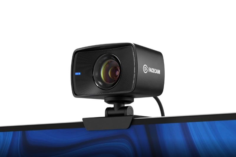 Elgato Facecam mounted on monitor