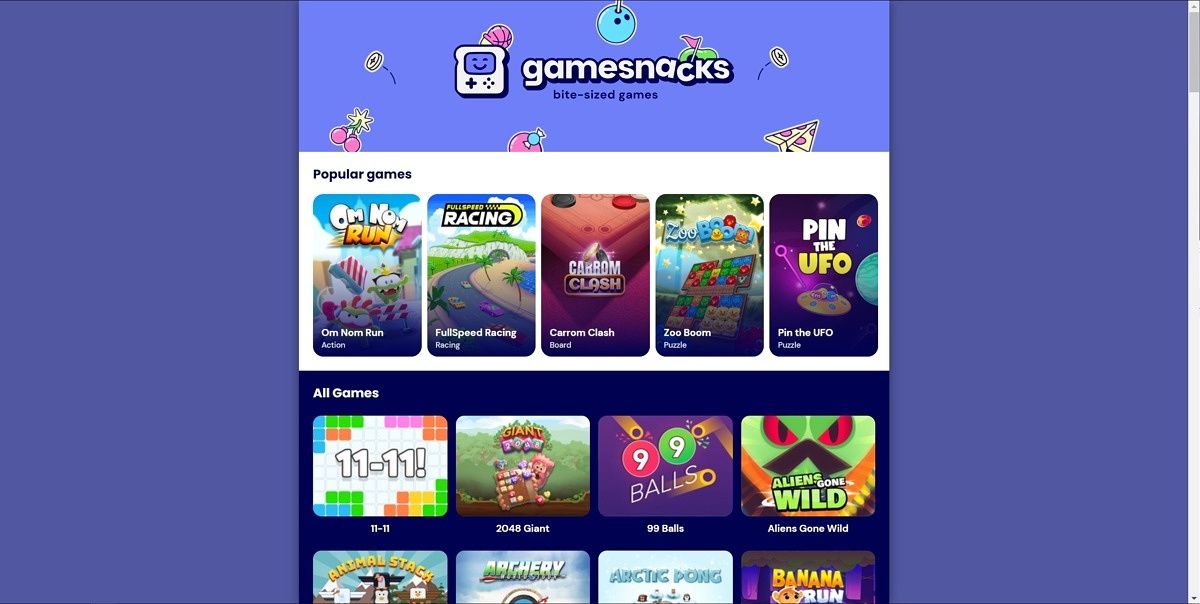 GameSnacks - Play Bite-Sized HTML5 Games for Mobile and Desktop