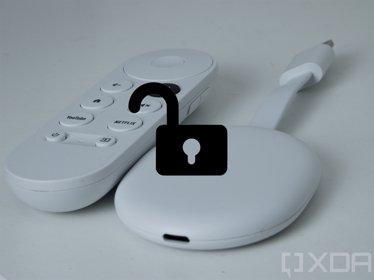 Google-Chromecast-with-Google-TV-with-unlock-sign