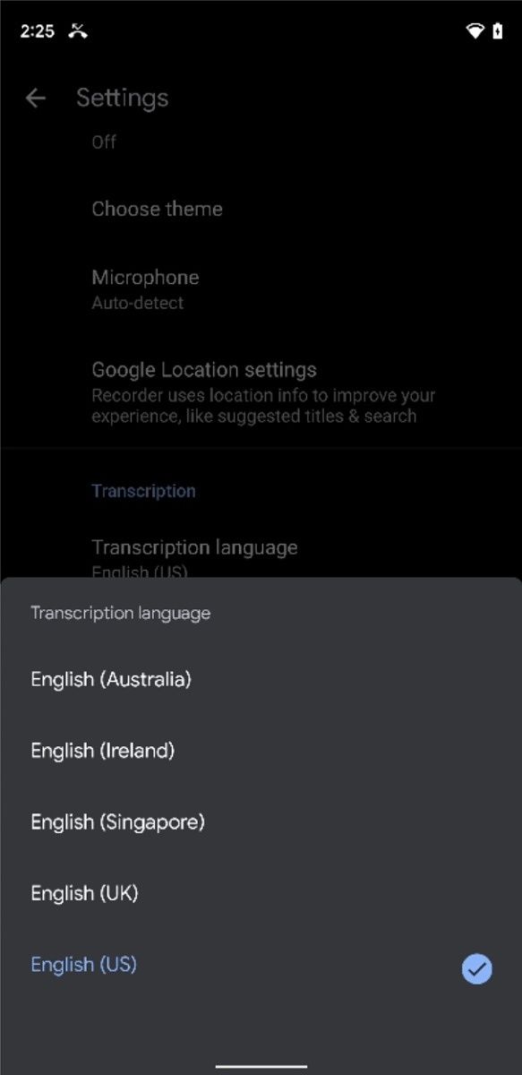 Google Recorder update brings support for more English dialects