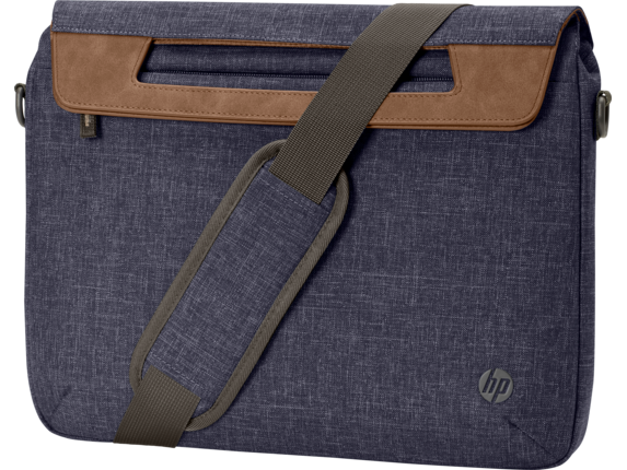 This official HP briefcase is made from recycled plastic bottles, which might be a selling point on its own. It has a classy Navy color with a vegan leather handle, so it'll look good anywhere. It's designed for 14-inch laptops, but you may be able to fit the 15 inch HP Envy x360 in it.