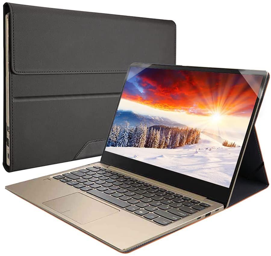This is a folio-style case for the Surface Laptop 4 that offers a PU leather material finish on the exterior. The only issue is it doesn't have the most elegant looking way to secure the case onto the laptop.
