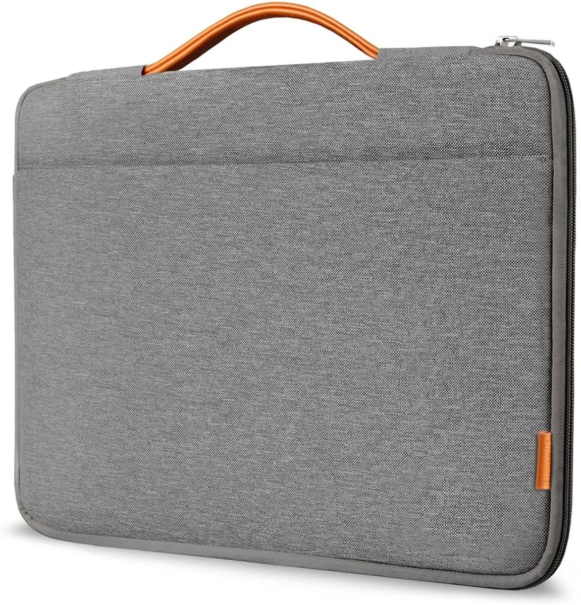 This classic Inateck laptop sleeve comes with a carrying handle for easier transportation. It has an elegant and subdued design that looks good without being too flashy. Plus, it gives you some space to store accessories.