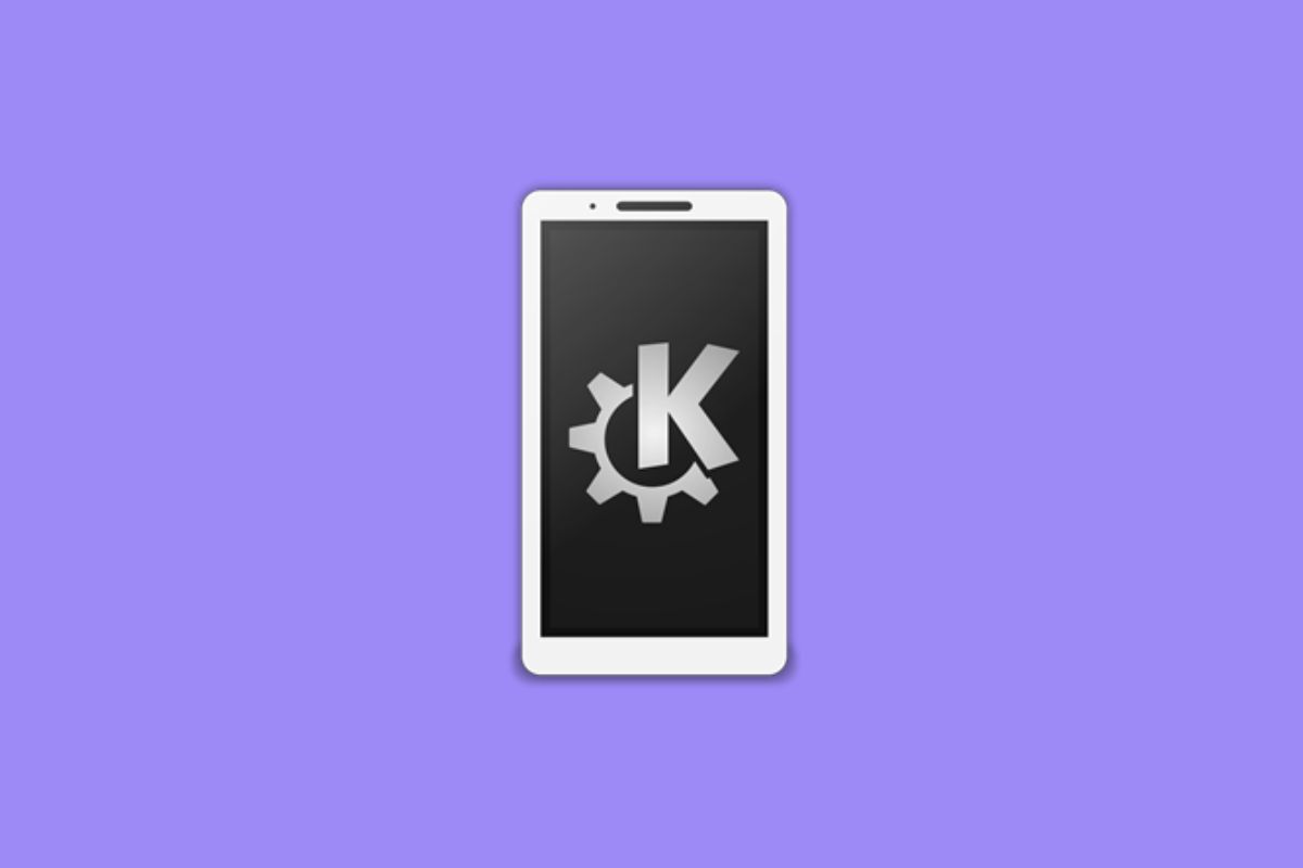 KDE Connect logo displayed inside a phone mockup