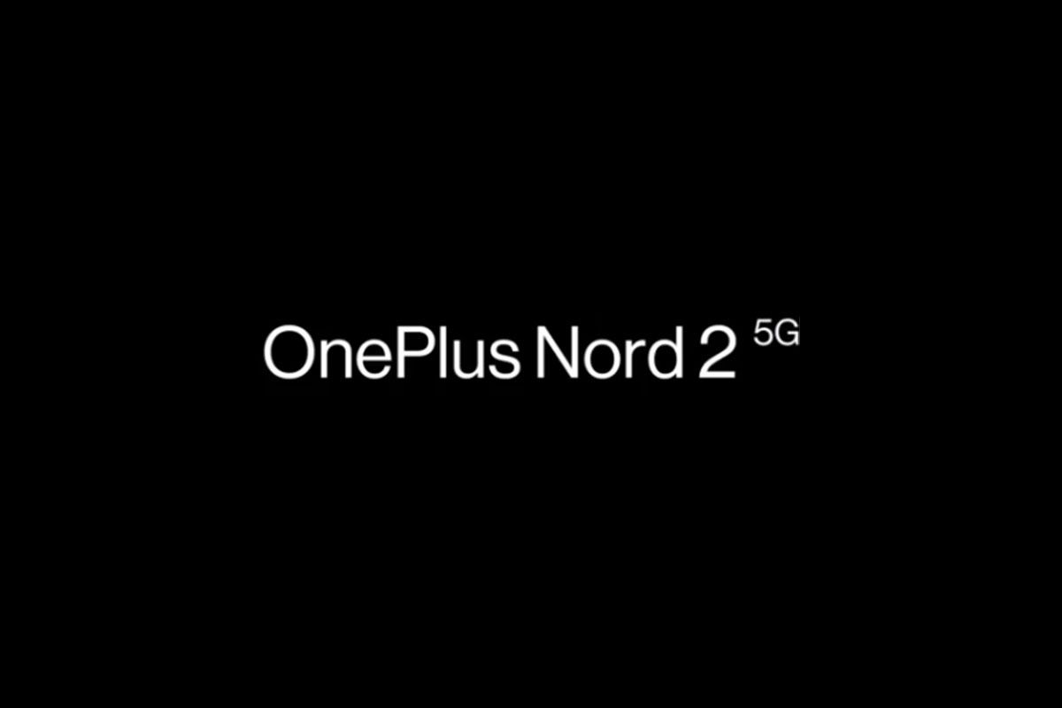 OnePlus Nord 2 branding on black background
