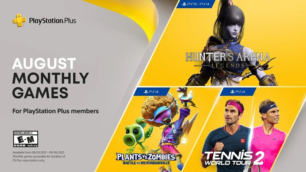 Ps plus on sale free august