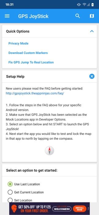 Fake GPS app for Pokemon Go