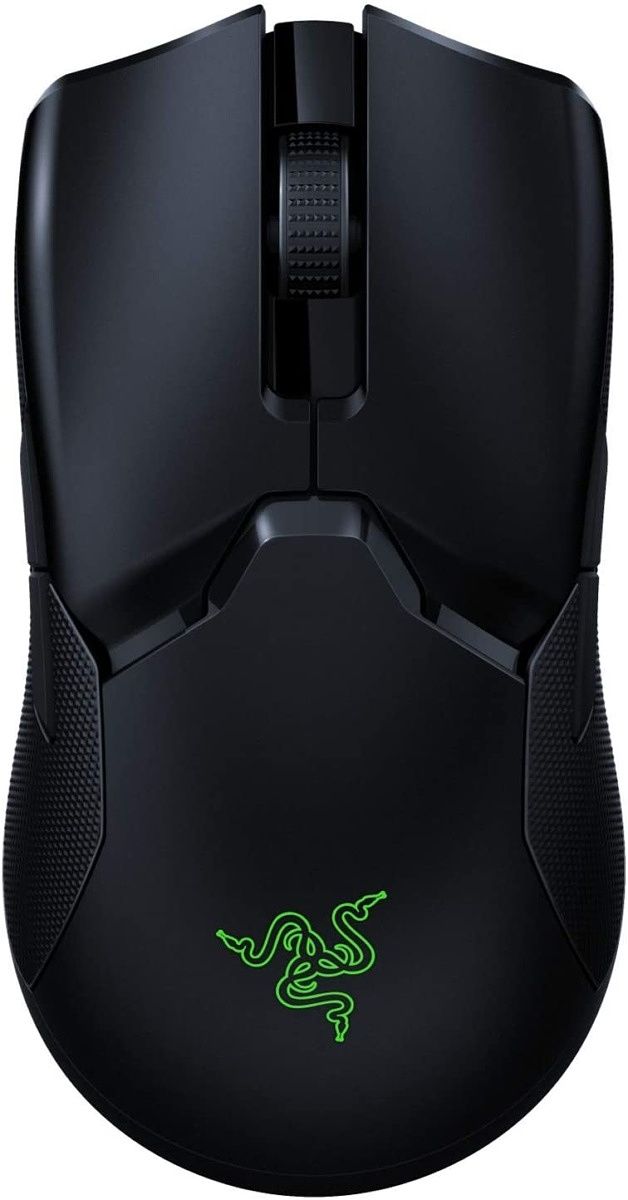 The Razer Viper Ultimate offers a lightweight ambidextrous design with a 20K DPI optical sensor, 8 programmable buttons, and a 70-hour battery life. It also features Razer's optical switches for more precise clicks.