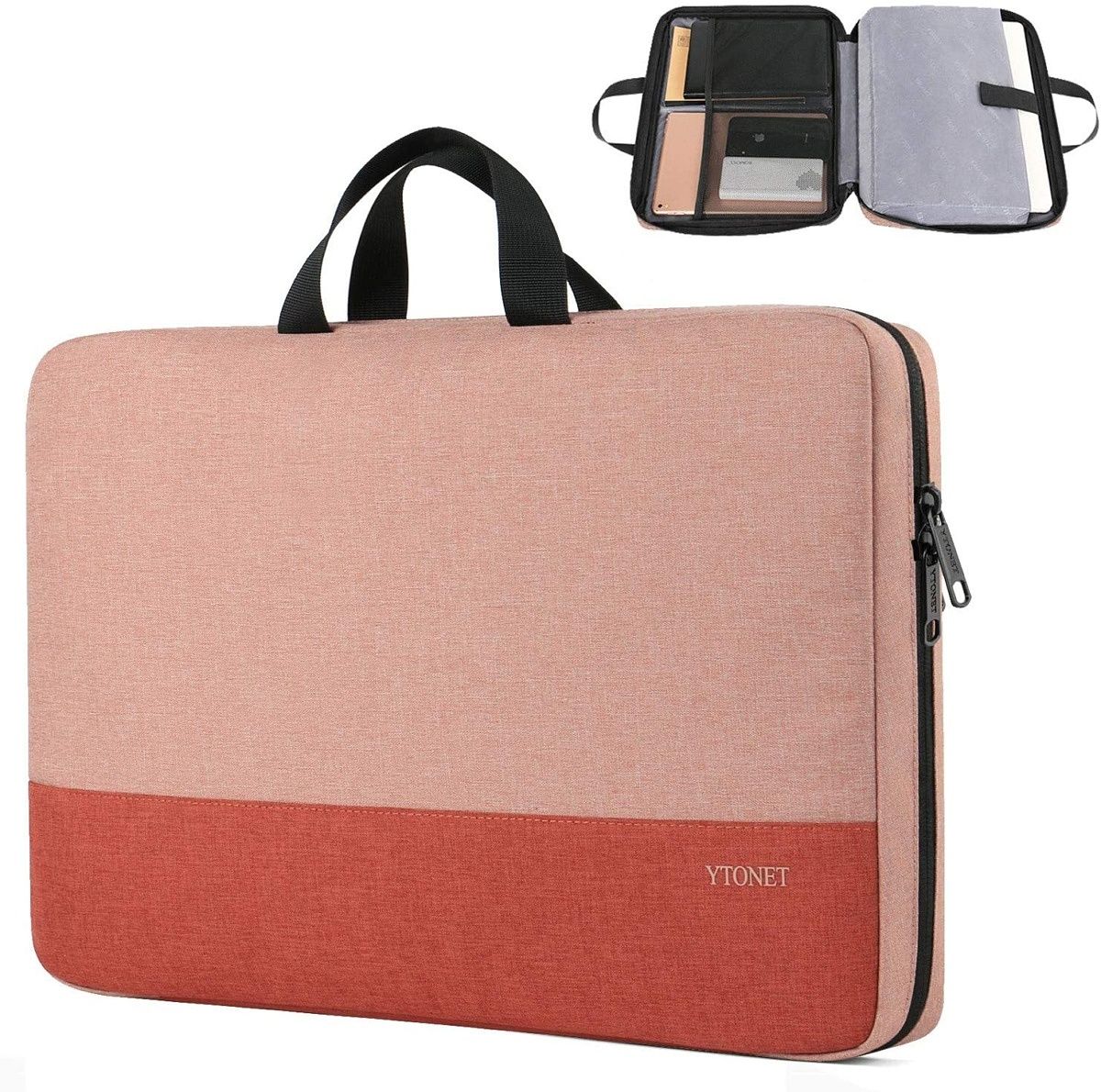 This Ytonet sleeve gives your basic protection for your laptop with a water-resistant layer and shock-absorbent materials to withstand drops and bumps. It comes in a few color options so you can get something that suits you.