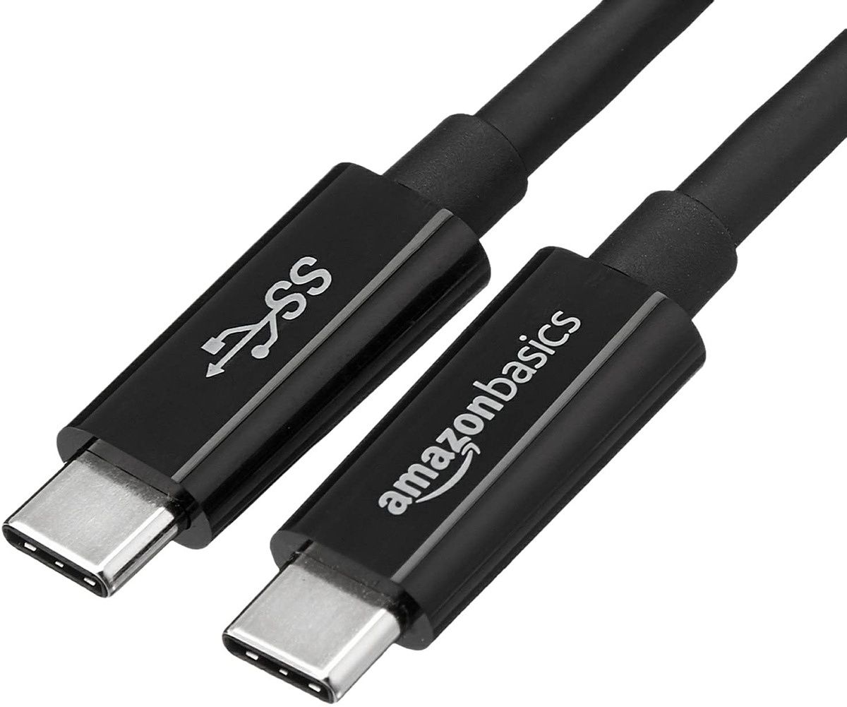 If you want a longer USB Type-C cable and are willing to sacrifice a bit on the data transfer speeds, this AmazonBasics cable is a good option. It supports USB SuperSpeed 5Gbps specifications and up to 3A charging.